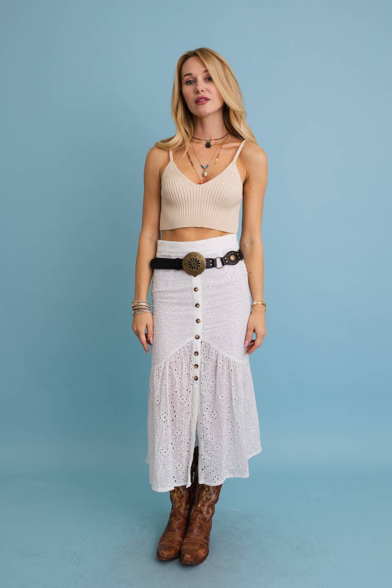 Western Concho Medallion Belt