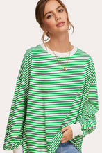 Apple Green Striped Top (REG)