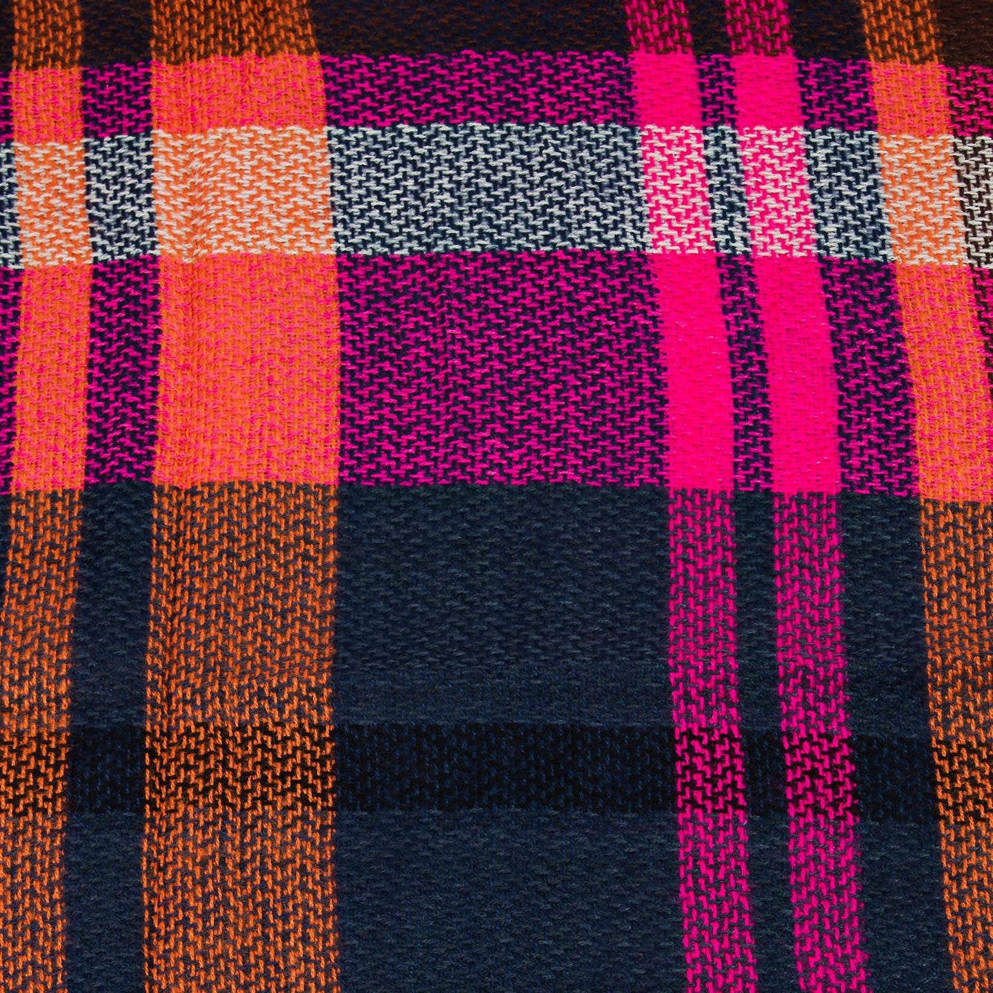 Pink Multi Plaid Scarf