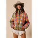 Vibrant Plaid Quilted Jacket (REG)