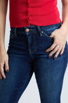 YMI Dark Cropped Slim Straight Leg Jeans (REG)