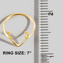 Antler Crown Statement Ring