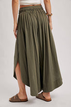 Side Slit Wide Leg Pants in Olive (REG)