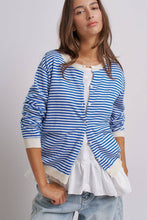 Blue Breton Striped Cardigan (REG)