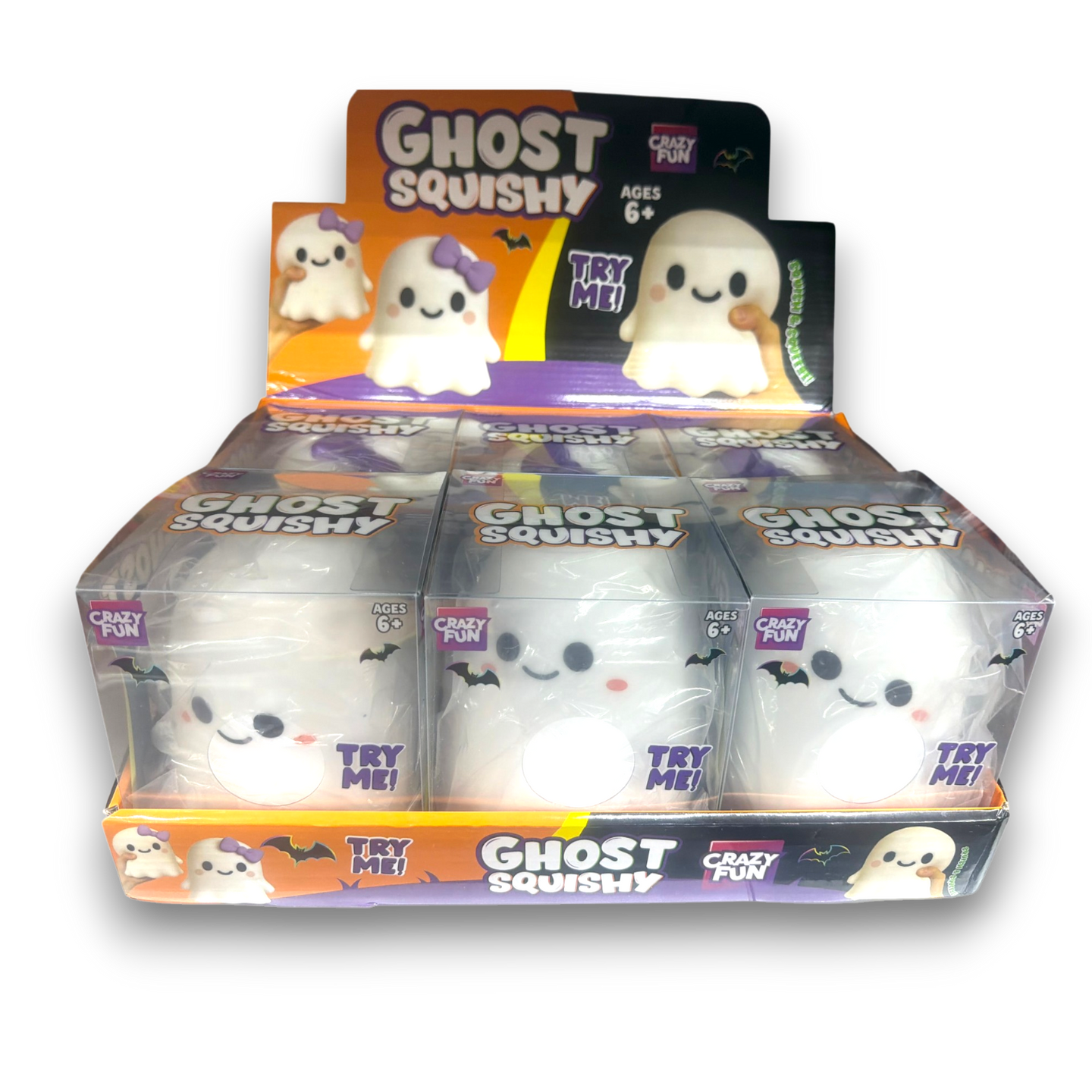 Jumbo Blushy Ghost Squishy Toy