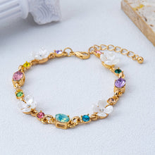 Floral Multi Gem Bracelet
