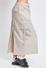 Poplin Maxi Cargo Skirt in Nutshell (REG)