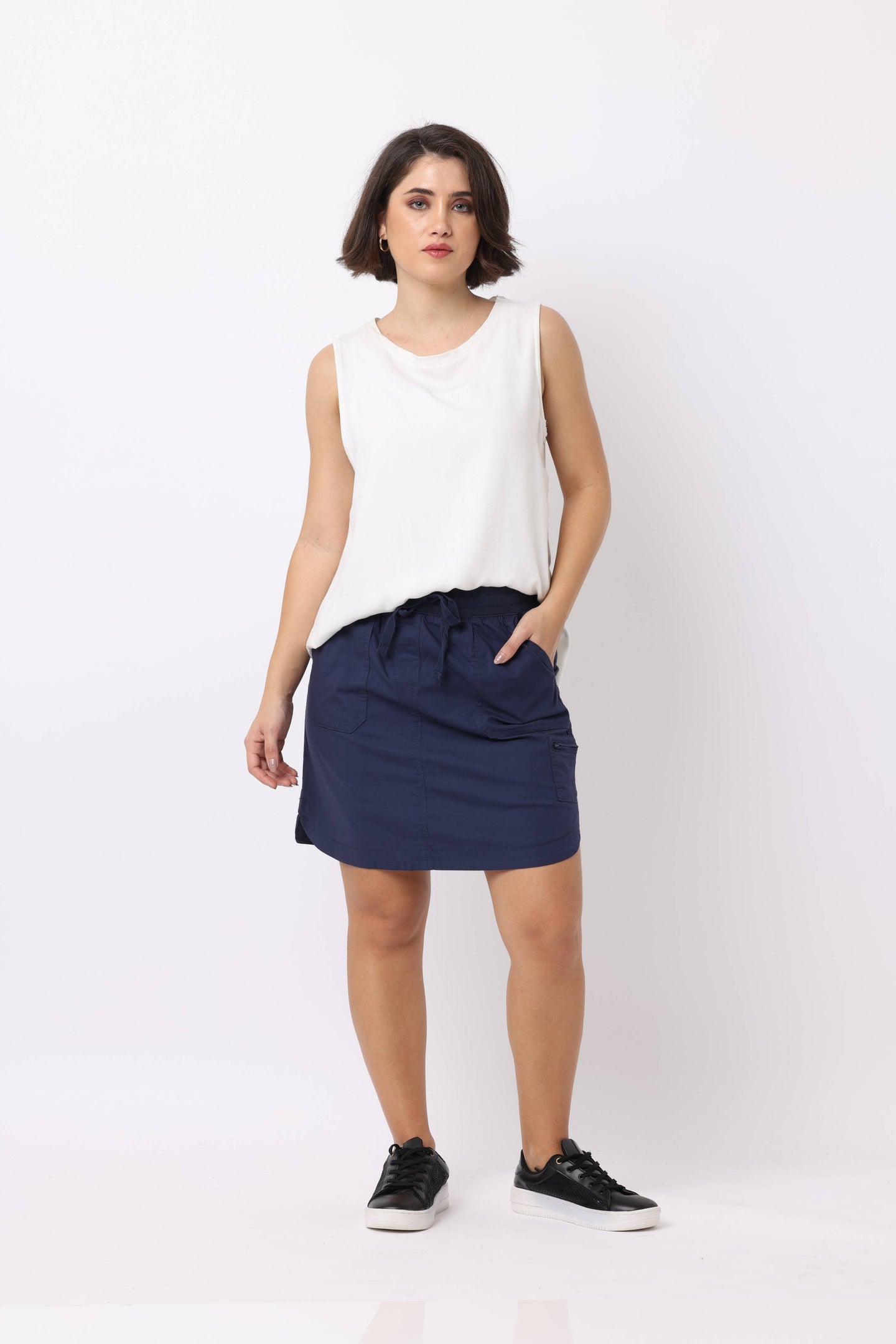 Kaitlyn Cargo Skort in Navy (REG)
