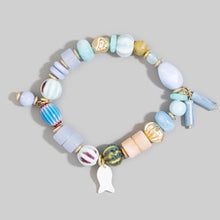 Fishy Mixed Bead Stretch Bracelet