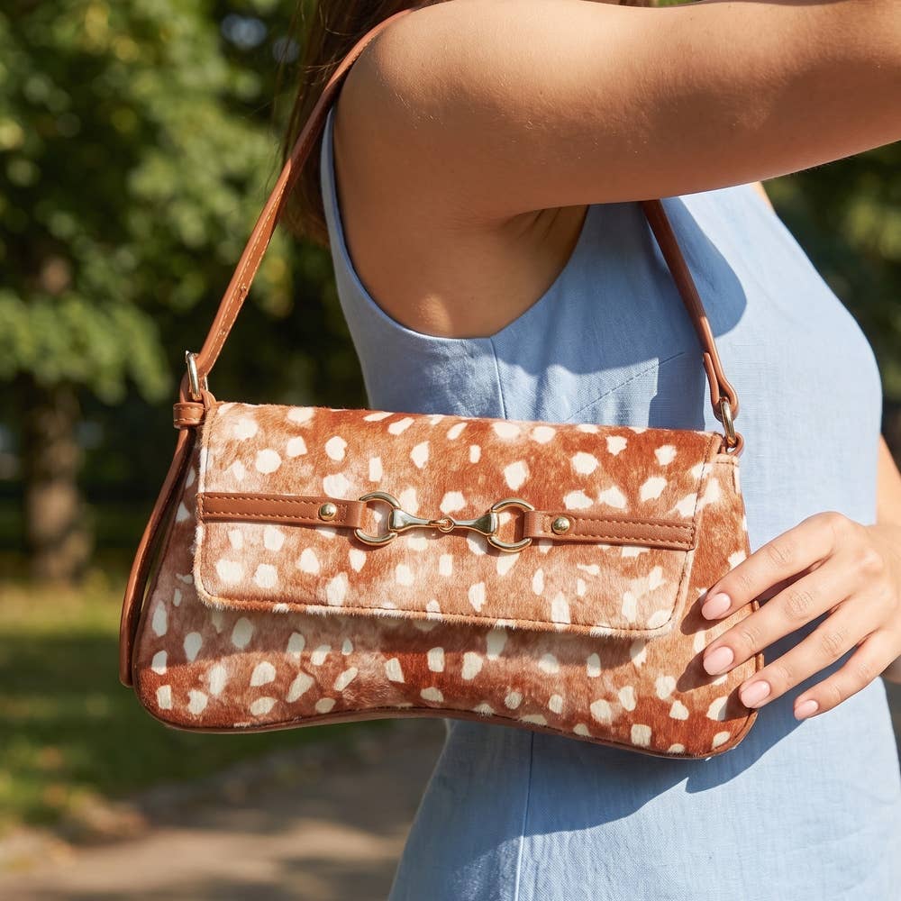 Fawn Spotted Shoulder Bag