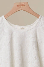 High-Low Lace Tunic Top in White (REG)