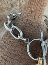 Mixed Metal Horseshoe Bracelet