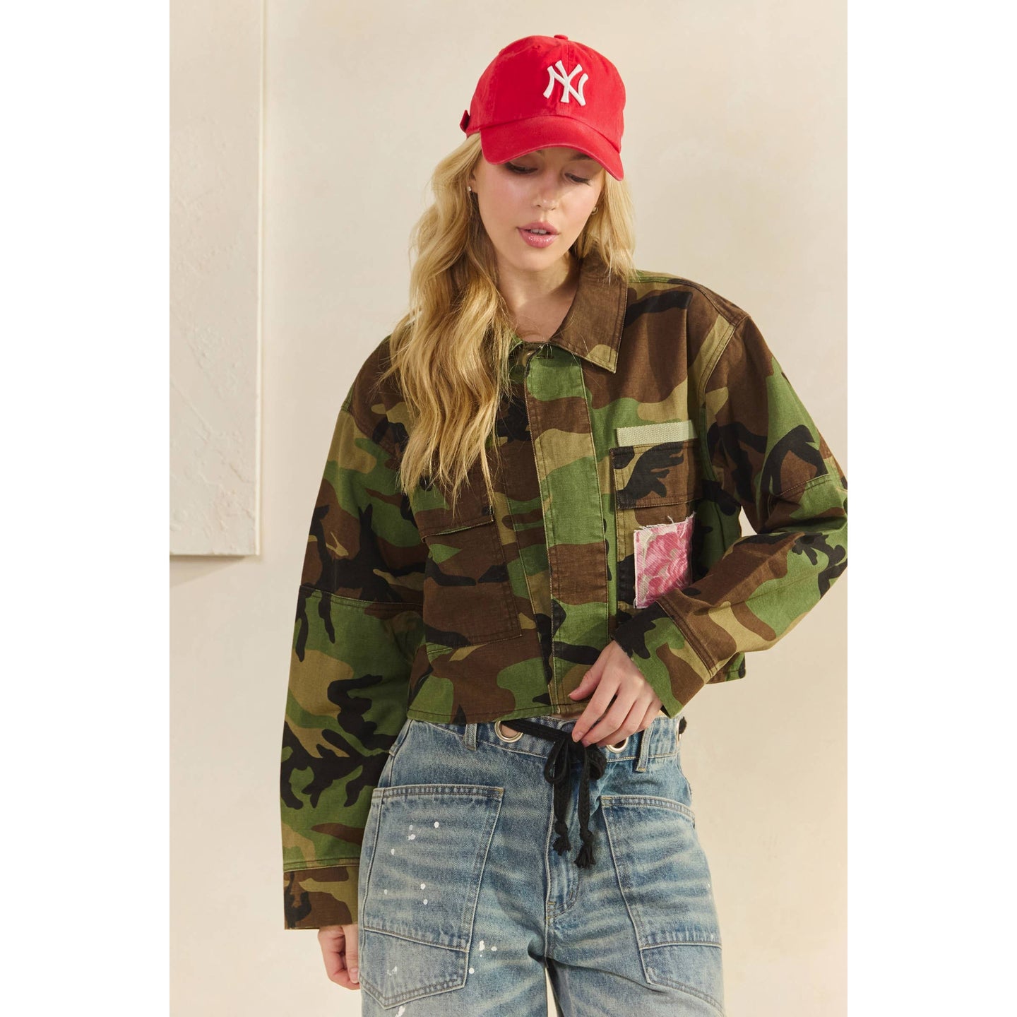 Floral Back Camo Jacket (REG)