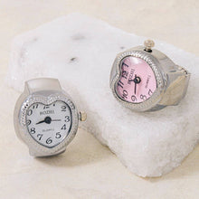 Stainless Steel Heart Ring Watch