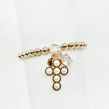 Pearl Cross Stretch Bracelet