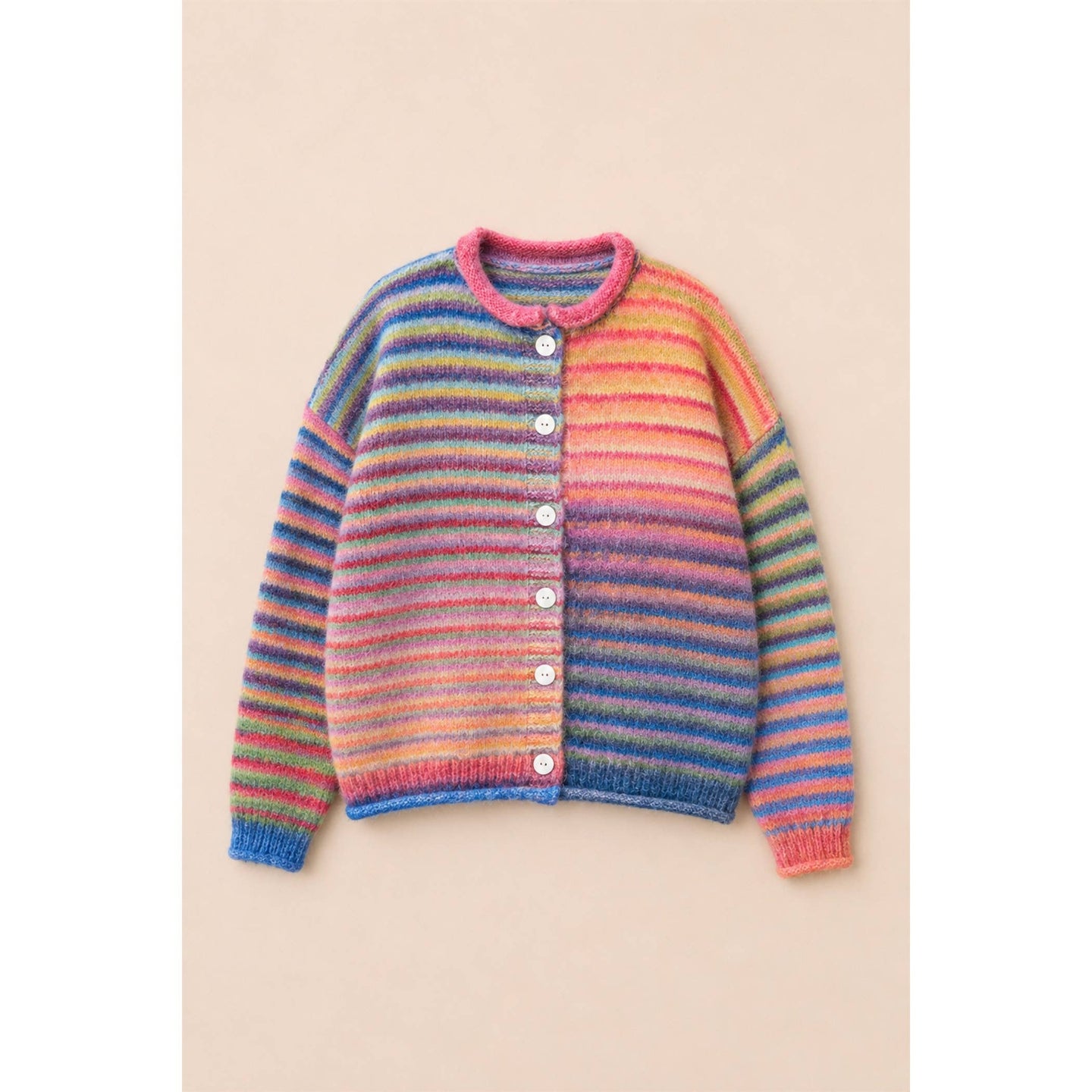 Rainbow Striped Cardigan (REG)