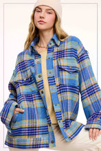 Sky Plaid Shacket (REG)