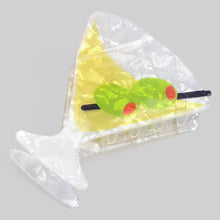 Olive Martini Claw Clip