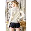 Thermal Henley Top in Cream (REG)
