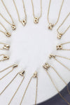 Mini Bubble Letter Initial Necklace
