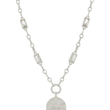 Crystal Chain Coin Necklace