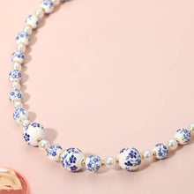 18K Dipped Floral Pearl Beaded Necklace