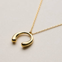 Gold Dipped Horseshoe Necklace