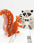 Woodland Critter Jumbo Claw Clip
