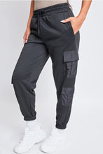 Nylon Pocket Jogger Pants in Black (REG)