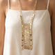 Hammered Bar Ladder Necklace