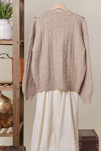 Ruffle Accent Cable Cardigan (REG)