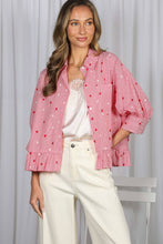 Red Striped Ruffled Top w/ Stars (REG)