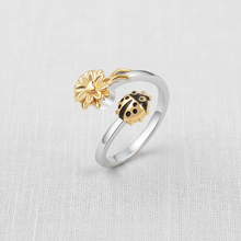Sunflower Ladybug Ring