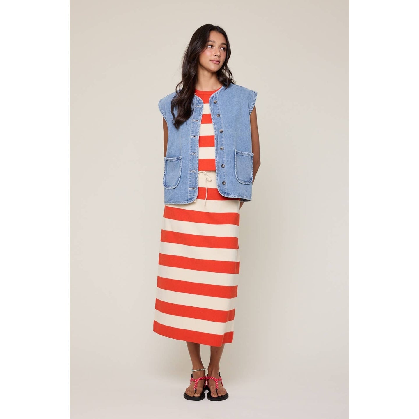 Denim Pocket Vest (REG)