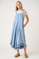 Dana Ruffle Jumpsuit in Dusty Blue (REG)