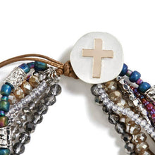Grey Your Journey Prayer Bracelet