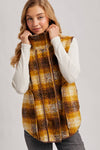 Mustard Flannel Plaid Vest (REG)