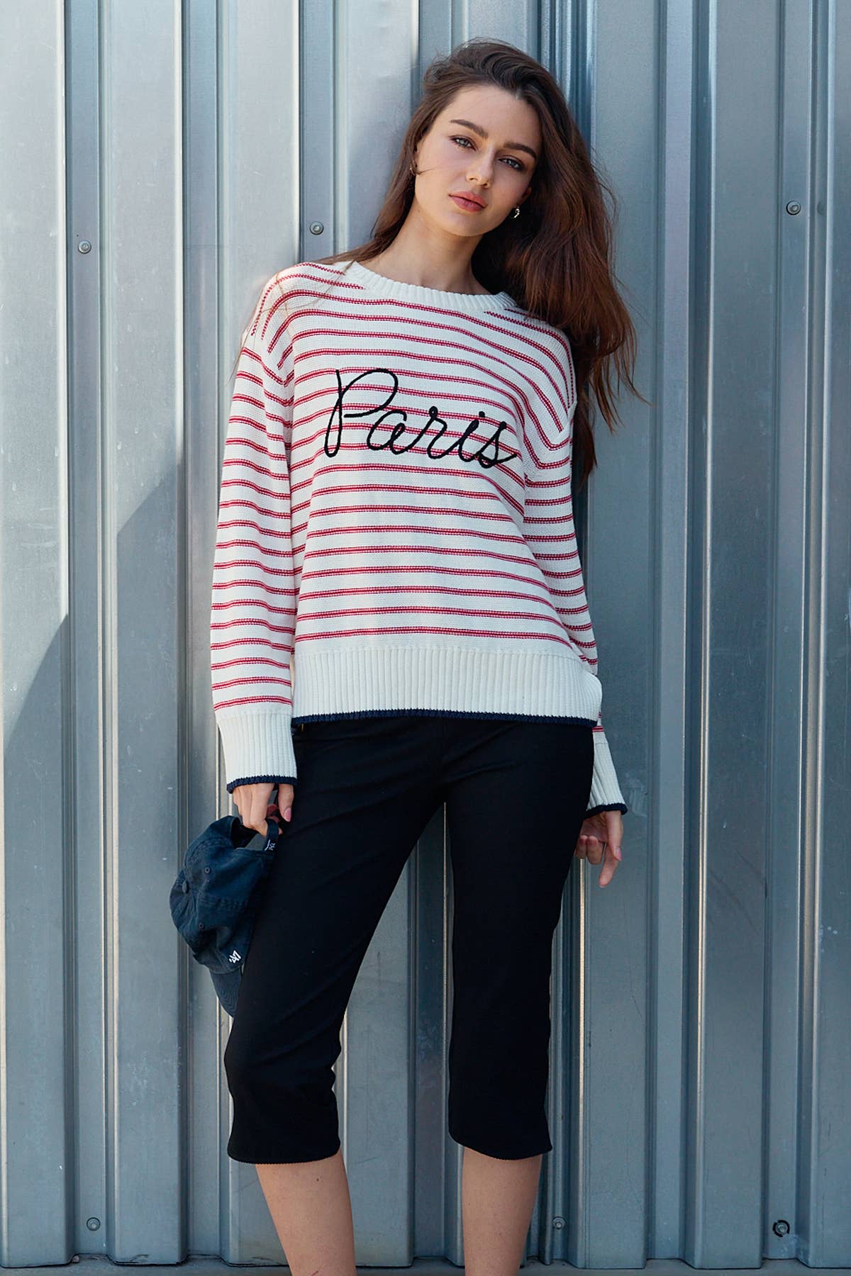 Red Striped Paris Sweater (REG)
