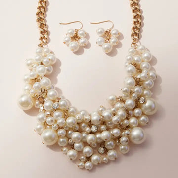 Classic Pearl Statement Necklace