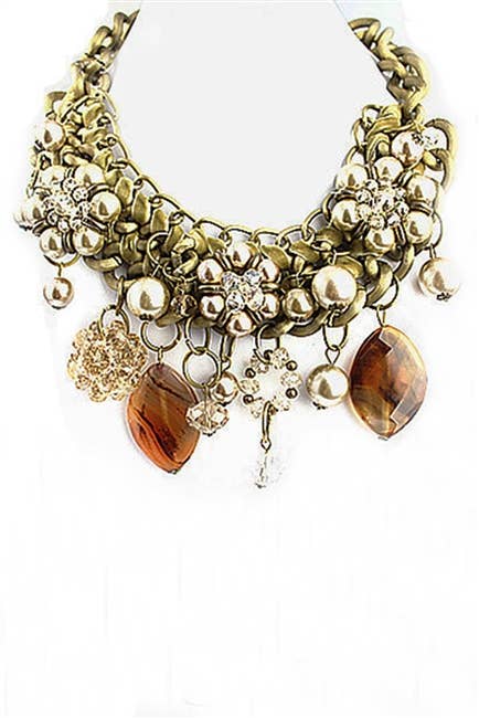 Stone Braided Necklace