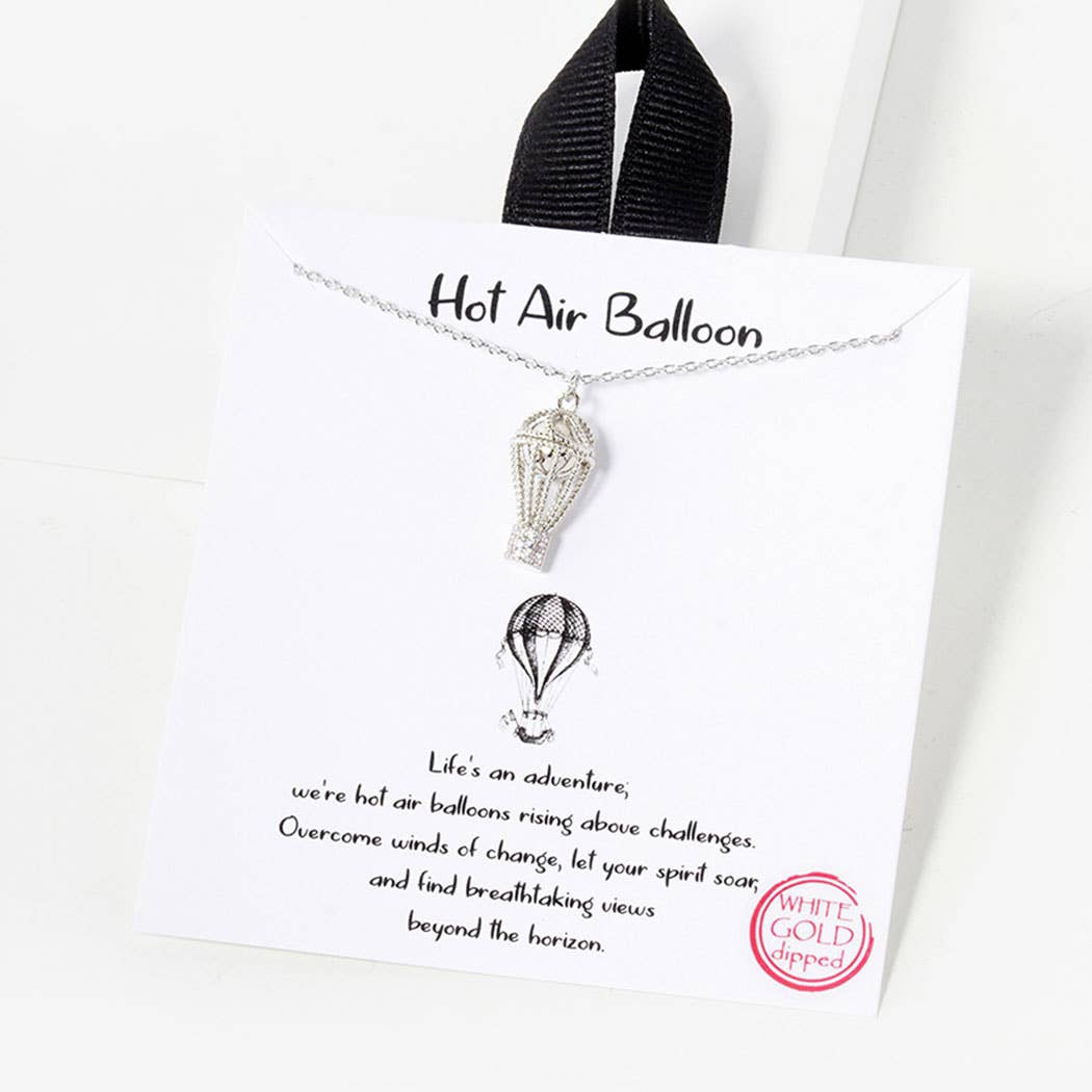 18K Gold Dipped Hot Air Balloon Necklace
