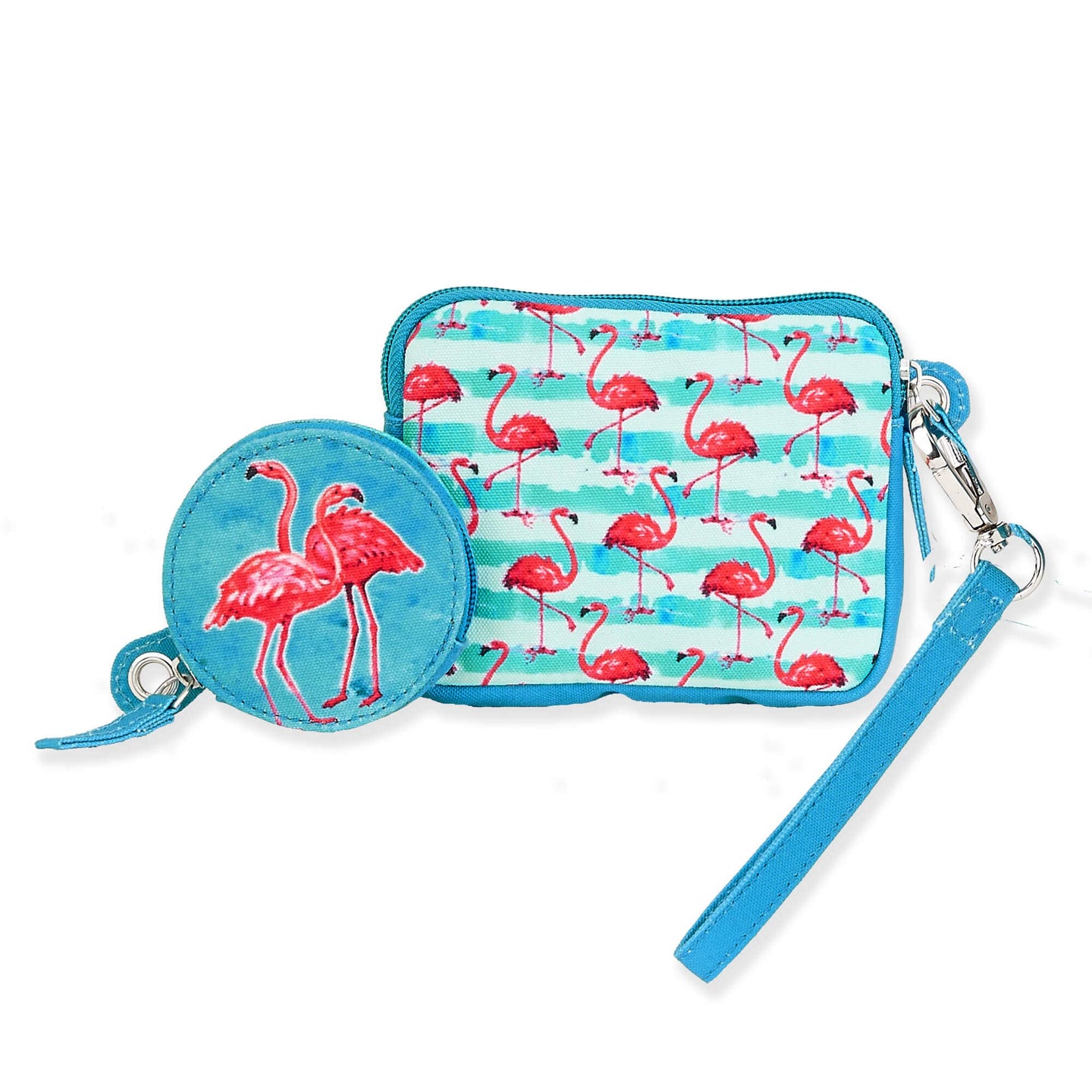 Summer Flamingo Wristlet Set
