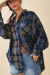 Kambrie Plaid Flannel Top (REG)
