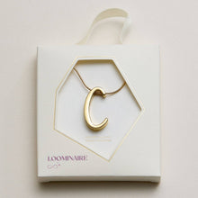 Gold Dipped Fancy Initial Necklace