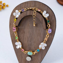 Floral Multi Gem Bracelet