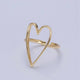 Simple Gold Heart Ring