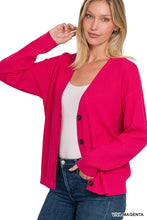 Viscose Cardigan in Viva Magenta (REG)