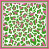 Pink and Green Leopard Scarf