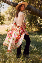 Floral Border Kimono Duster (REG)