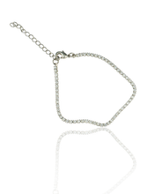 18K Dainty CZ Anklet